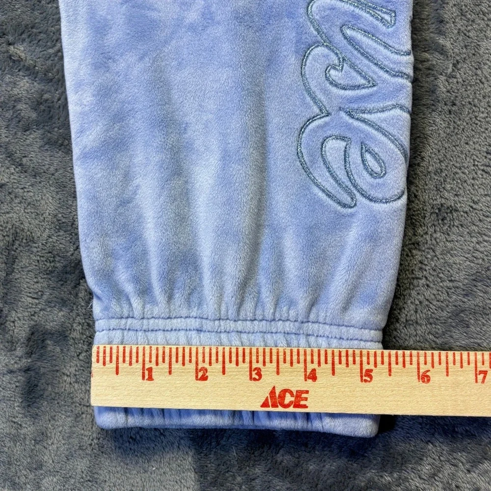 Converse Velour Joggers Youth Large 12/13‎ Lavender Purple Velvet Sweatpants Y2K